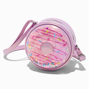 Purple Frosted Donut Mini Mart Crossbody Bag,