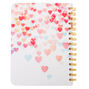Eiffel Tower Hearts Notebook - White,