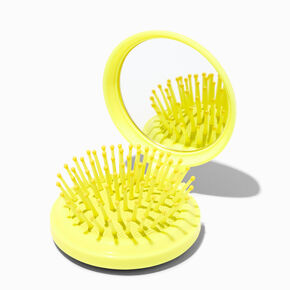 Varsity Initial Pop-Up Hair Brush Compact Mirror - C,