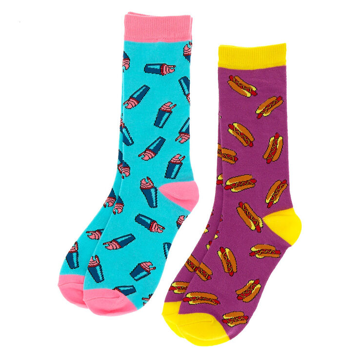 Hot Dog &amp; Slushie Crew Socks - 2 Pack,