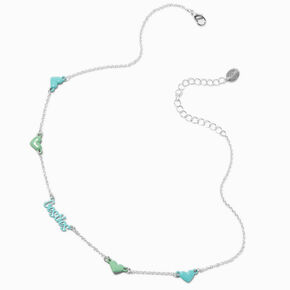 Best Friends Blue &amp; Green Besties Heart Pendant Necklaces - 2 Pack,
