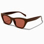 Lunettes de soleil &oelig;il de chat brun clair,