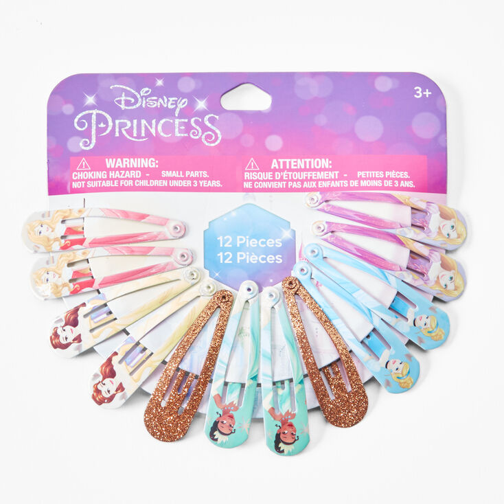 &copy;Disney Princess Snap Hair Clips Wheel - 12 Pack,