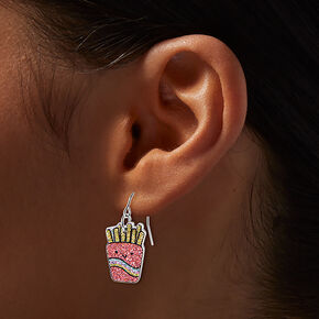Sparkle French Fries Drop Earrings,