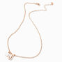 Collier &agrave; pendentif c&oelig;ur &agrave; initiale bulle blanche&nbsp;- J,