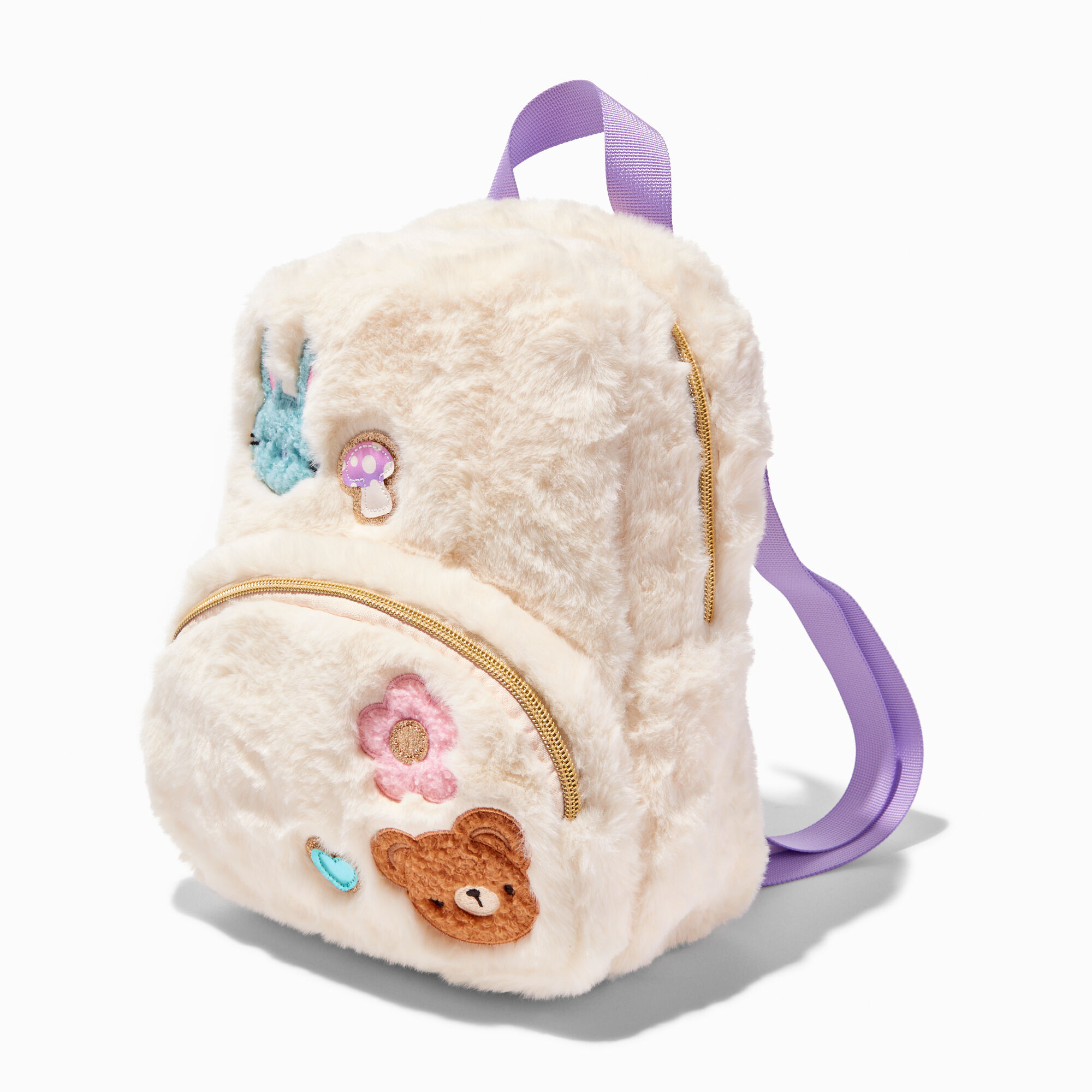 Claire's Mini sac à dos en peluche pour enfants - Petit sac à dos