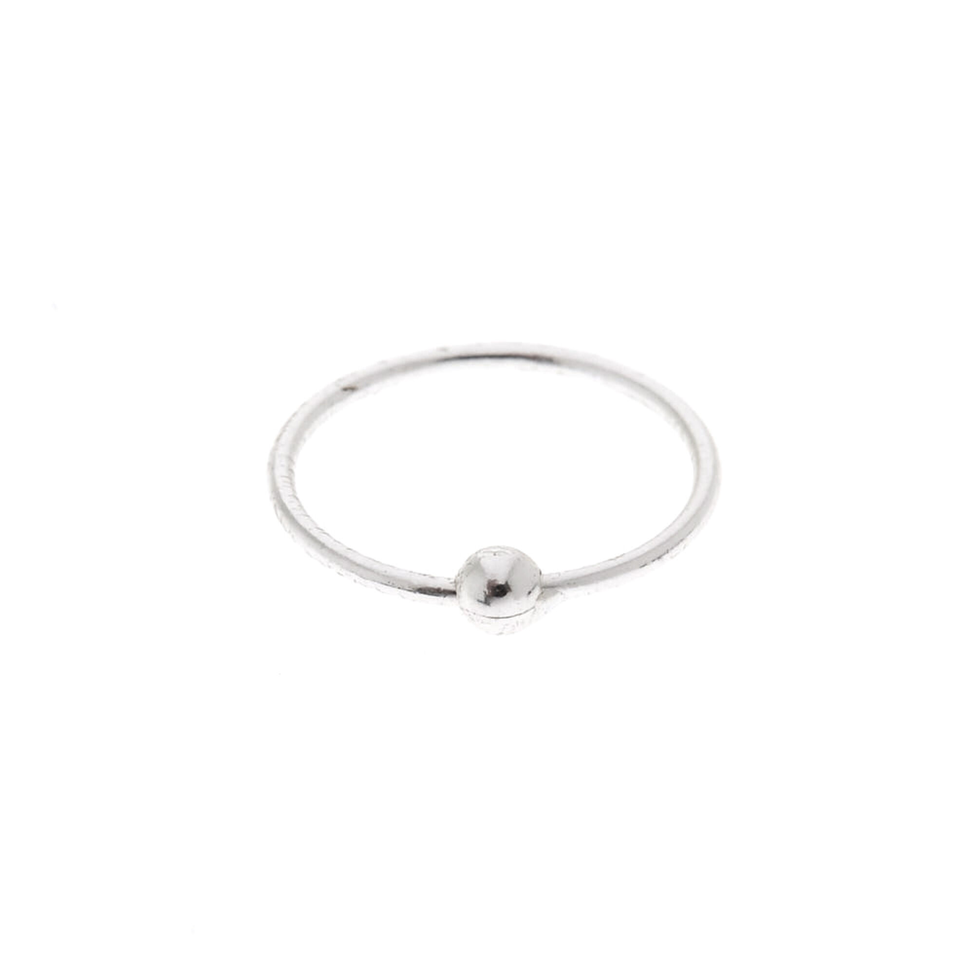 Sterling Silver 22G Classic Nose Ring Claire's