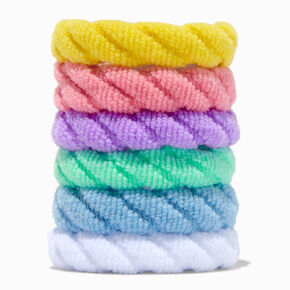 Pastel Swizzle Hair Ties - 6 Pack,