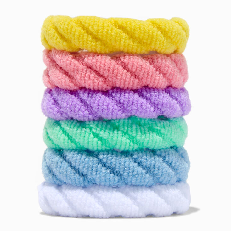 Pastel Swizzle Hair Ties - 6 Pack,