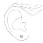 24kt Gold Plated 6mm Cubic Zirconia Studs Ear Piercing Kit with Ear Care Solution,