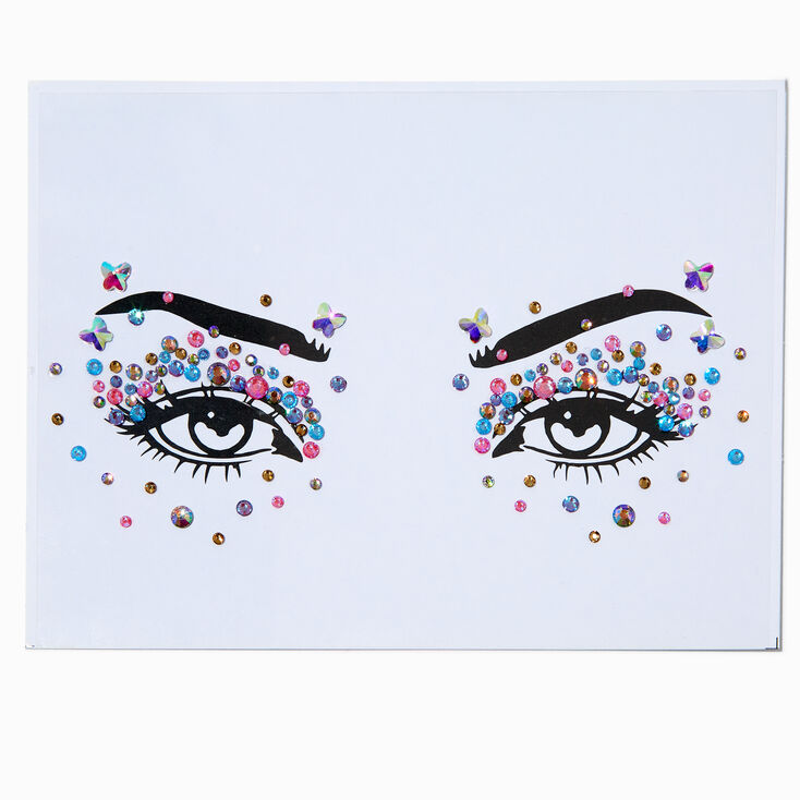 Iridescent &amp; Pastel Butterfly Gem Liner,