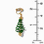 Pendantes &agrave; clip 5 cm sapin de No&euml;l en spirale,