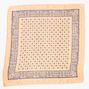 Floral Paisley Silky Bandana Headwrap - Nude,