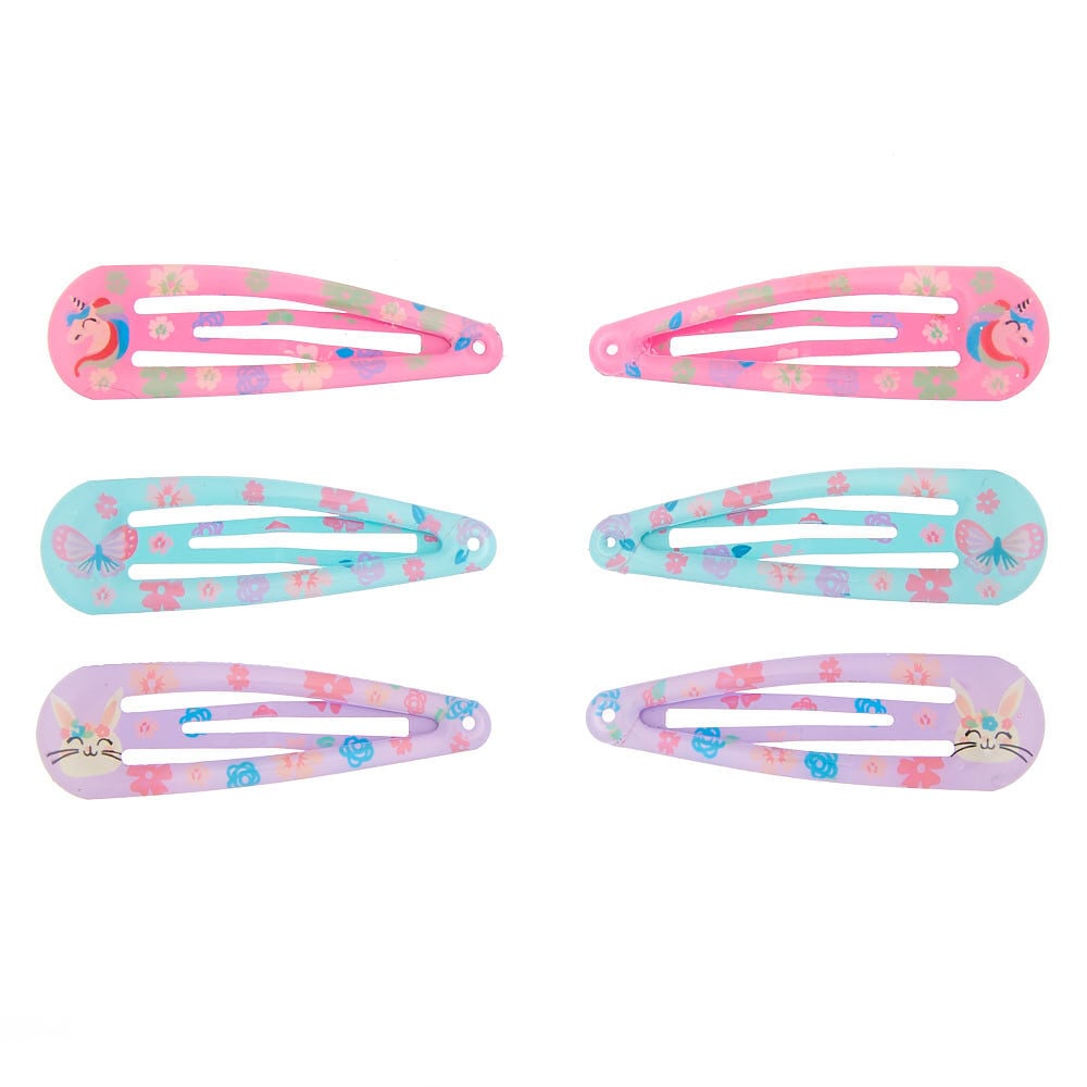 Lot de 6 barrettes clic clac du Club Claire's,