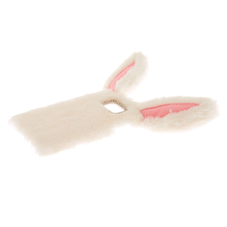 White Fur Bunny Phone Case - Fits Samsung Galaxy S7,