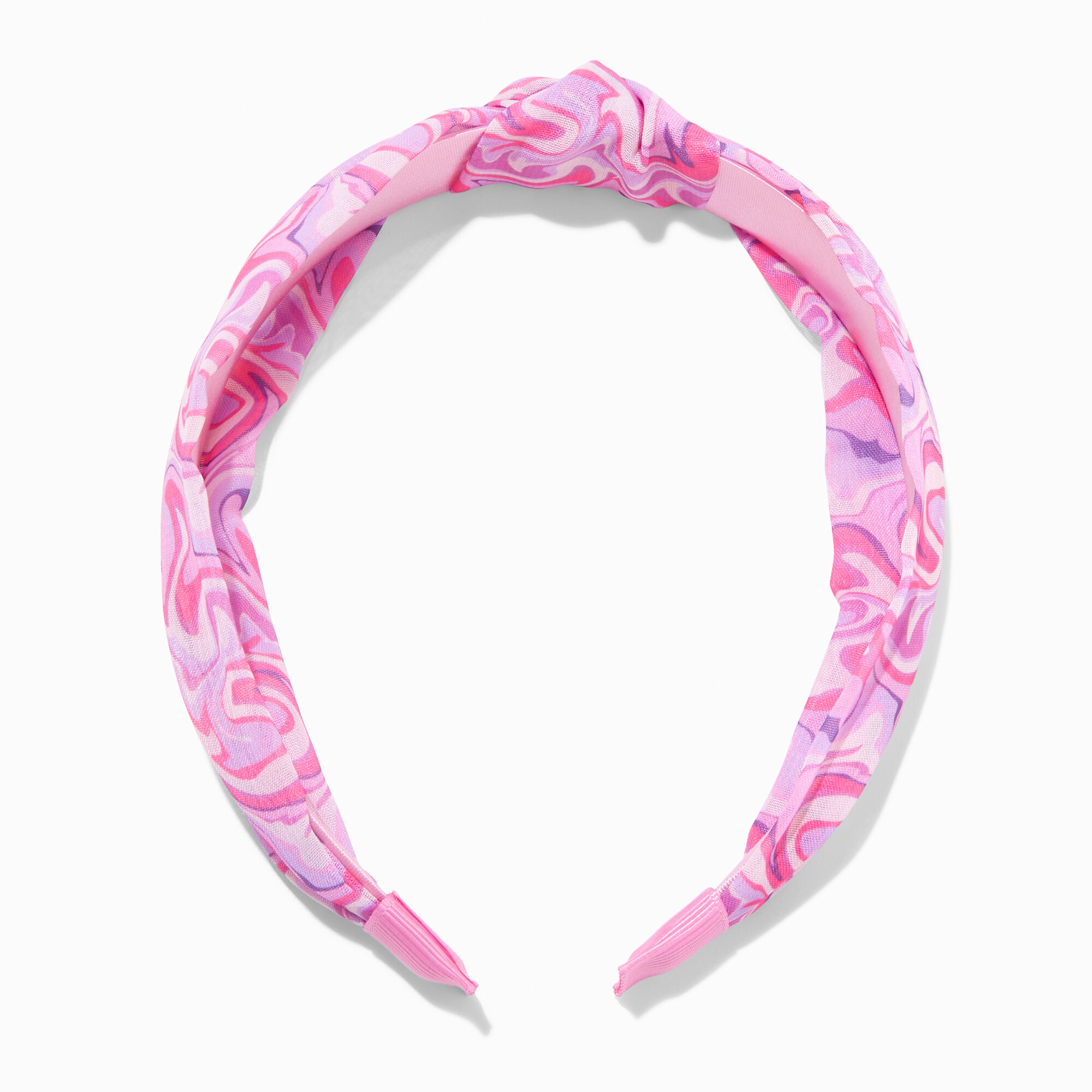 Claire's Bandeau noué spirale rose
