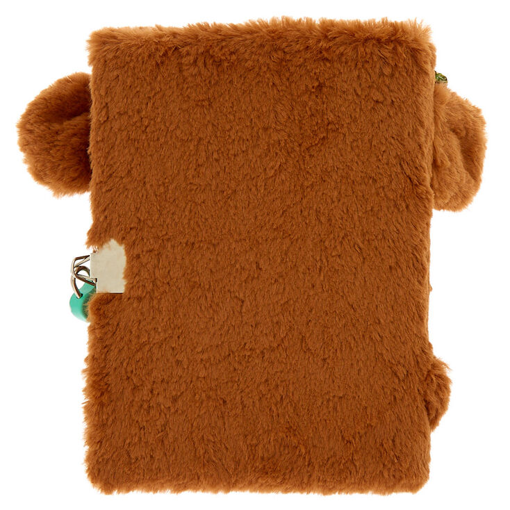 Maddie the Monkey Lock Plush Diary - Brown,