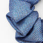 Medium Lurex Hair Scrunchie - Blue,