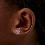Purple Star Stud Earrings,
