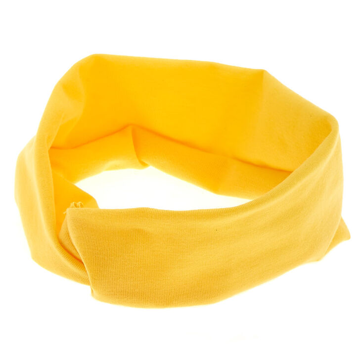 Claire's Large bandeau en jersey jaune