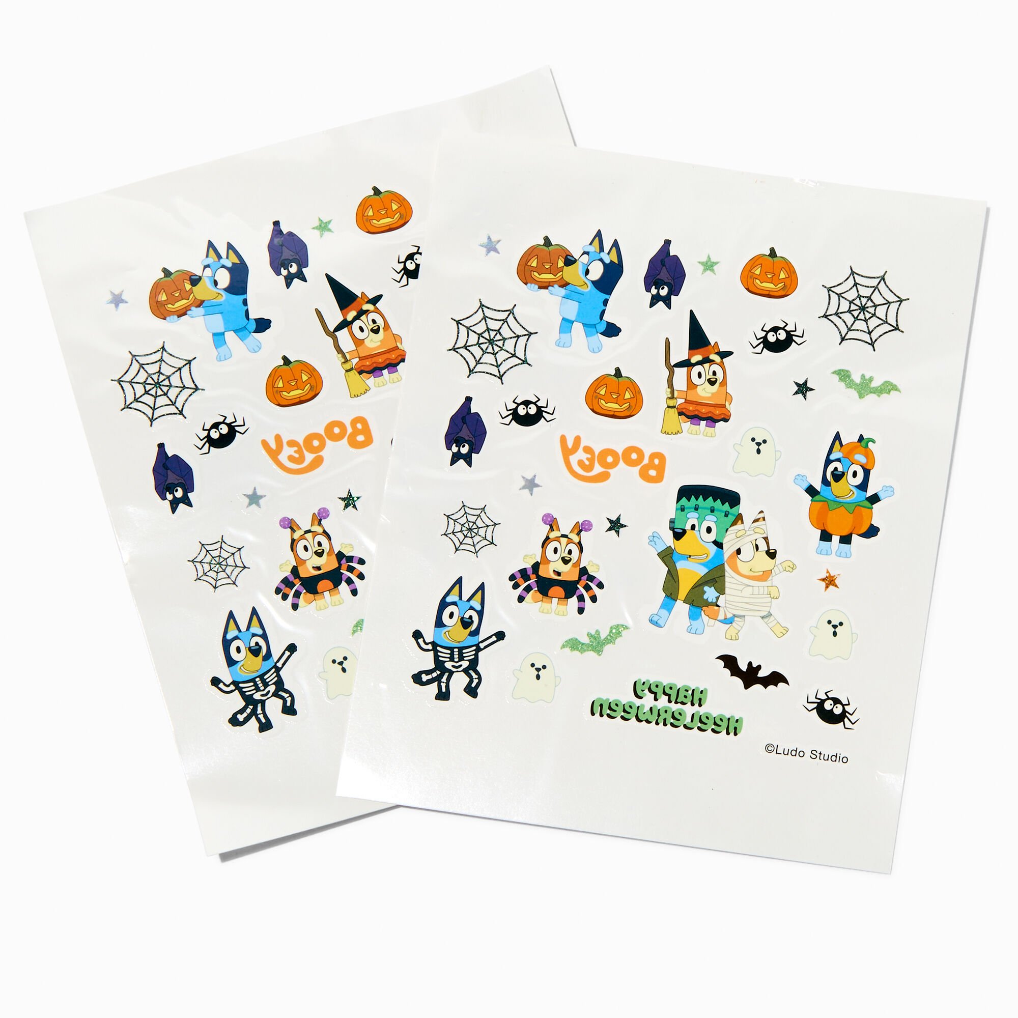 Bluey Halloween Temporary Tattoos - 60 Pack,