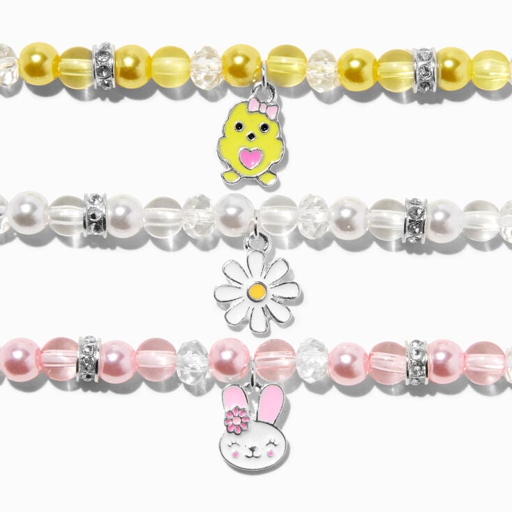 Easter Icons Beaded Stretch Bracelets - 3 Pack,