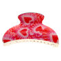 Tie Dye Hearts Hair Claw - Pink,