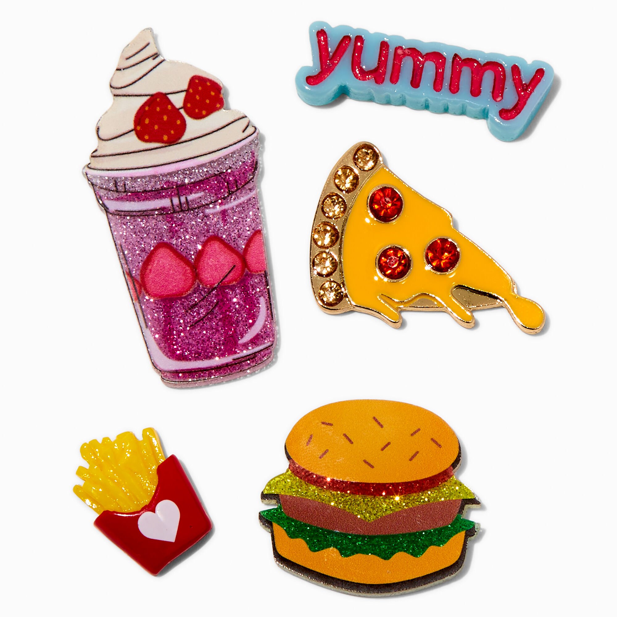 DIY 3D American Food Stickers - 5 Pack,
