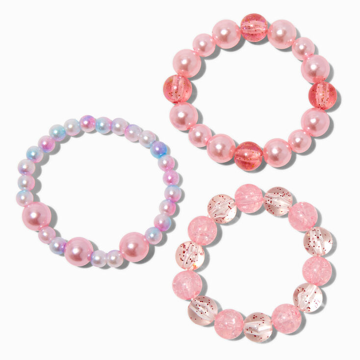 Claire&#39;s Club Starry Beaded Stretch Bracelets - 3 Pack,
