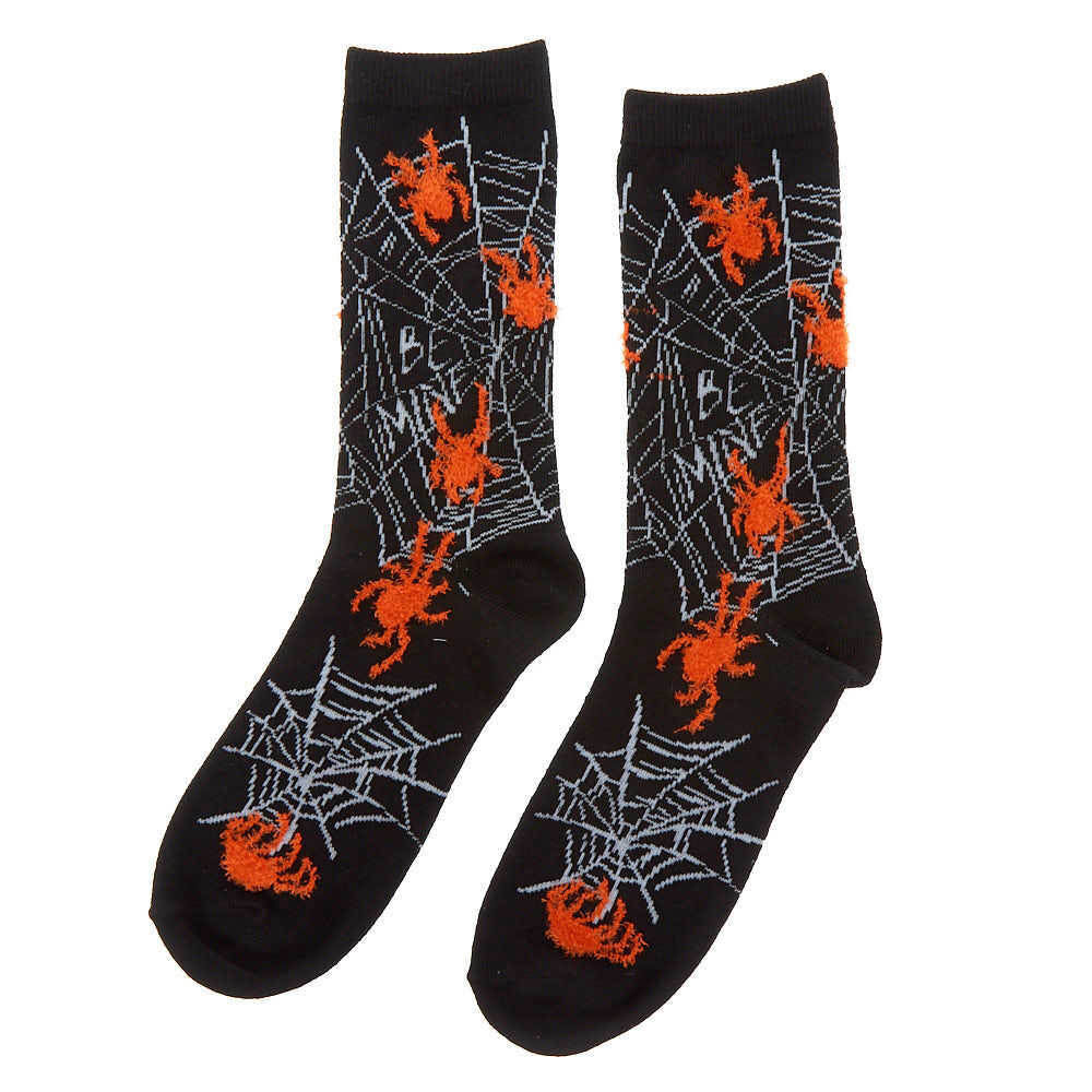 Spider Crew Socks - Black,