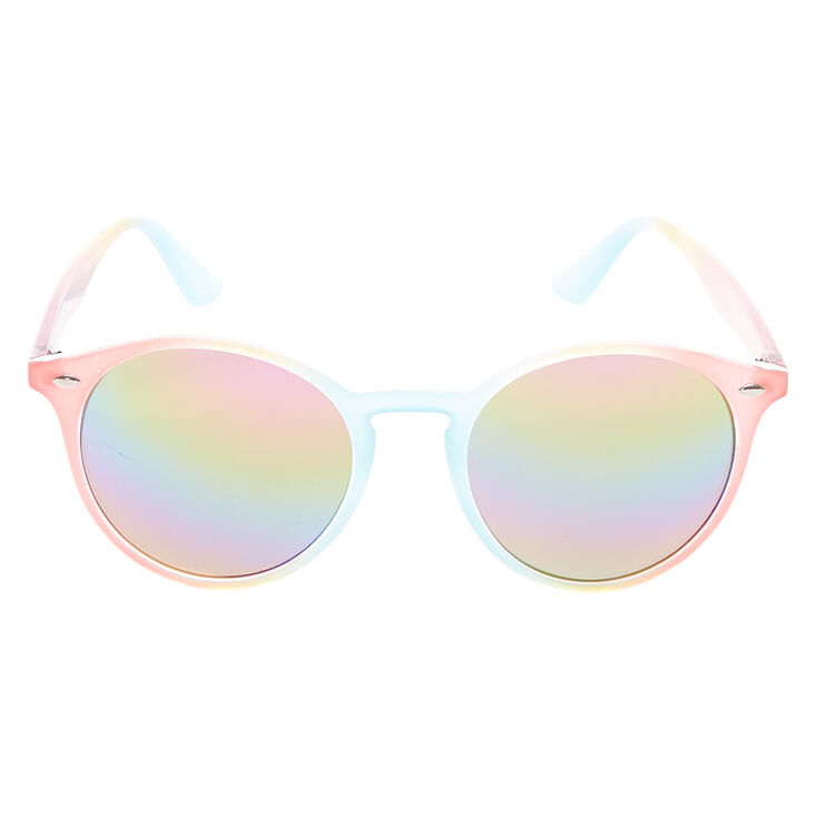 Pastel Rainbow Round Sunglasses,