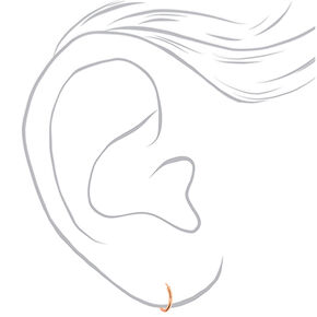 C LUXE by Claire&#39;s 18k Rose Gold Plated Cubic Zirconia Earring Set - 3 Pack,