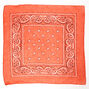 Bandeau bandana motif cachemire - Rouille,