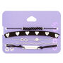 Silver Dreamer Chain Bracelets - Black, 5 Pack,