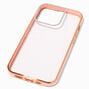 Coque de portable transparente/rose tendre d&eacute;cor&eacute;e - Compatible avec iPhone&reg;&nbsp;13 Pro,