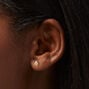Clous d&rsquo;oreilles superposables g&eacute;om&eacute;triques de petite taille couleur dor&eacute;e - Lot de 3,