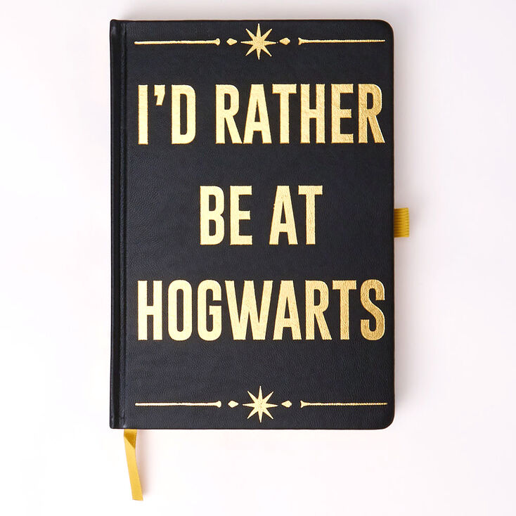 Carnet &laquo;&nbsp;I&rsquo;d Rather Be At Hogwarts&nbsp;&raquo; Harry Potter&trade; &ndash; Noir,