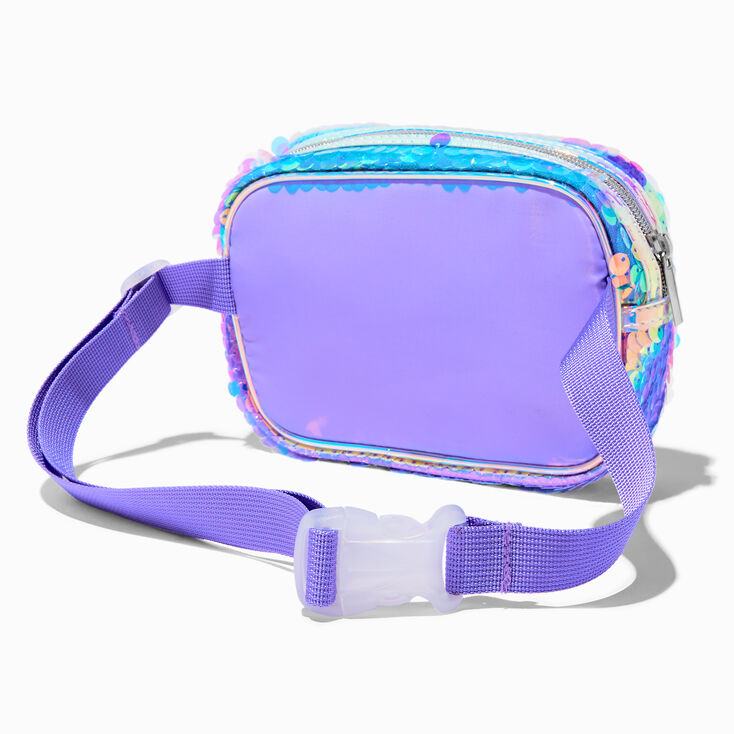 Purple Sequin Belt Bag,