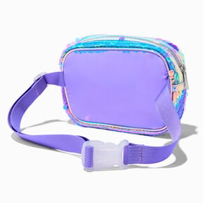 Purple Sequin Belt Bag,