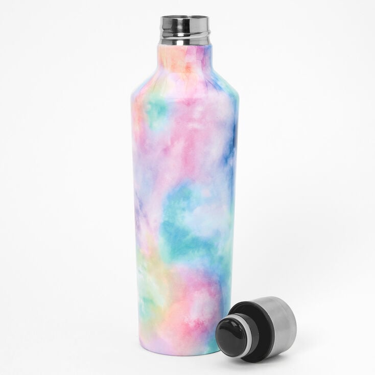 Pastel Tie Dye Metal Water Bottle