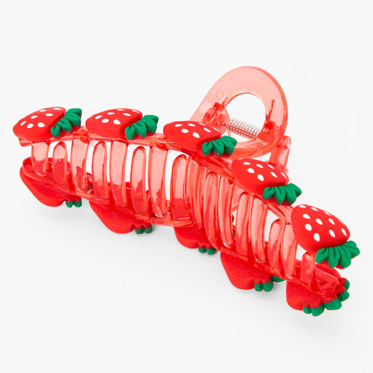 Strawberry Studded Medium Hair Claw,