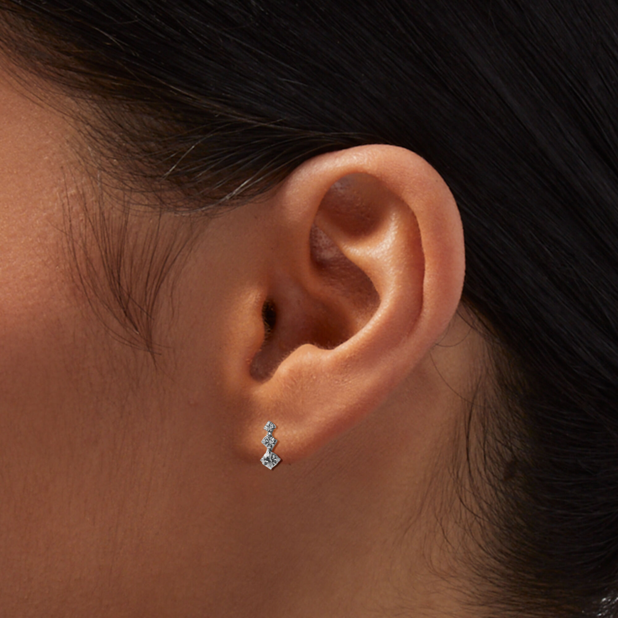 Diamond earrings sale claire's