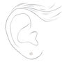 14kt Yellow Gold 4mm Cubic Zirconia Studs Ear Piercing Kit with Ear Care Solution,