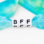 Best Friends Tie Dye Adjustable Fabric Beaded Bracelets - 3 Pack,