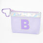 Purple Initial Coin Purse - B,