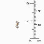 18kt Gold Plated Cubic Zirconia Drop Earrings,