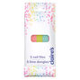Lot de 5 limes &agrave; ongles pastel arc-en-ciel,