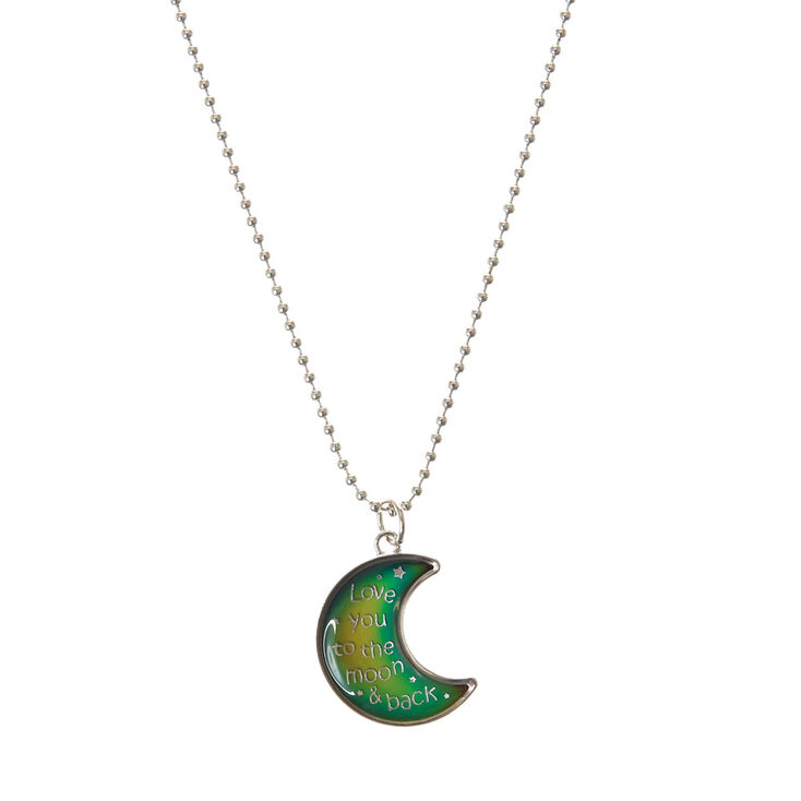 Claire's Collier d'humeur avec pendentif croissant de lune