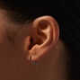 Black 10MM Hoop Earrings,
