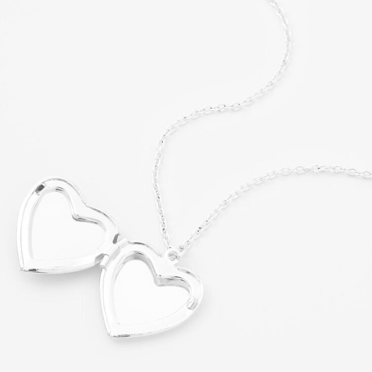 Claire&#39;s Club Silver Unicorn Locket Necklace,